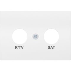 Coral, tapa r/tv-sat, blanco