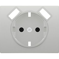 Tapa base enchufe seguridad 2 usb aluminio mercurio