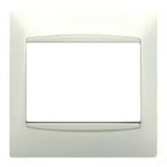 Coral, marco 2 elementos vertical embellecedor integrado, sin bastidor blanco