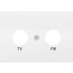 Coral, tapa tv-fm, blanco