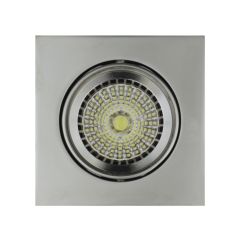 Pro 604d - foco technical - cuadrado - empotrable - basculante - sin tecnología - color cromo mate