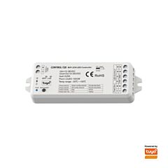 Controlador de  2 canales. tuya, rf 2,4ghz 5a/ch, 12-36vdc (monocolor y blanco tuneable cct)