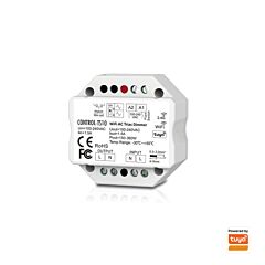 Regulador wifi por corte de fase (leading/trailing) vía tuya, rf 2.4ghz o pulsador // on/off.  ac100