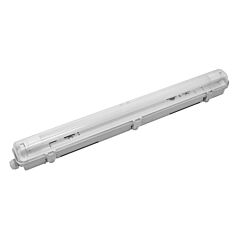Pantalla estanca ip65 cableada para tubo led 1x9w