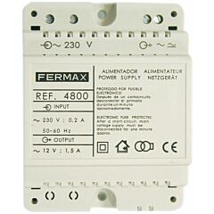 Alimentador din4 230vac/12vac-1,5a