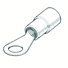 Terminal bm redondo aislado 2,5 mm2 tornillo d. 8 mm