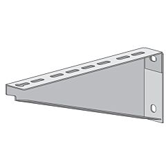 Soporte para pared o perfiles "c" 200 mm galvaniz. sendzimir