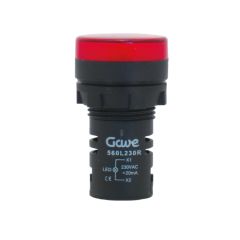 Piloto multi-led fijación 22,5mm 230v rojo