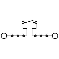 Borne interrump. para circ. medida