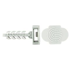 Insertfix, cabeza grande 6, gris, bote plástico, 125 un