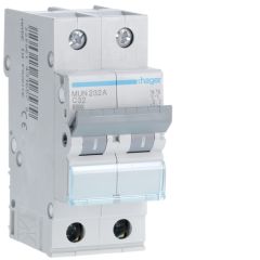 Interruptor automático 2p 32a curva-c 6ka