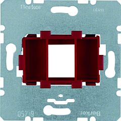 Mecanismo placa soporte con entrada con 1 elemento rojo
