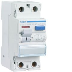 Interruptor diferencial tipo-ac 2p 25a 30ma posición del neutro derecha