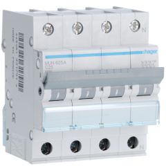Interruptor automático 3p+n 25a curva-c 6ka