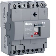 Interruptor automático x160 4p4d 18ka 80a tm fijo