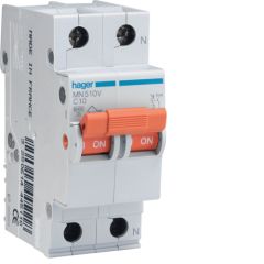 Interruptor automático mn 1p+n 16a curva-c