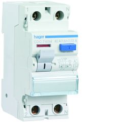 Interruptor diferencial tipo-ac 2p 40a 30ma posición del neutro derecha