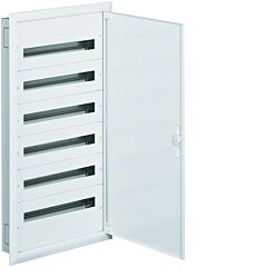Caja distribución empotrable fw2 con 6 filas 24 módulos