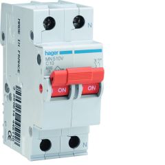 Interruptor automático mn 1p+n 10a curva-c