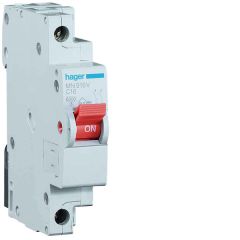 Interruptor automático mn 1p+n 16a curva-c