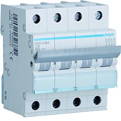 Interruptor automático 4p 16a curva-c 6ka