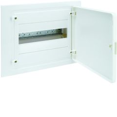 Caja empotrar golf vf con 1 fila 12 módulos puerta opaca blanca