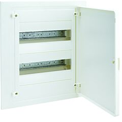 Caja empotrar golf vf con 2 filas 24 módulos opaco blanca regleta