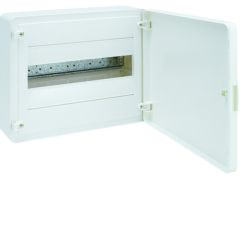 Caja de superficie golf vf con 1 fila 12 módulos opaca blanca+regleta