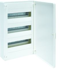 Caja de superficie golf vf con 3 filas 36 módulos opaca blanca+regleta