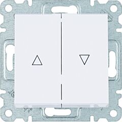 Pulsador persiana lumina2 blanco polar
