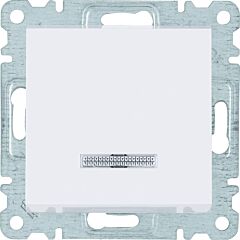 Pulsador indicador luminoso lumina2 blanco polar
