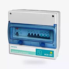 Cuadro de proteccion alterna monofásica de 25 a con diferencial tipo a de 30ma. con protector de sob