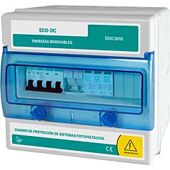 Cuadro de proteccion fotovoltaica para 1 entradas de string's 1000 vdc con proteccion cortocircuito