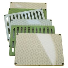 Tapa arqueta 400x400 ciega gris