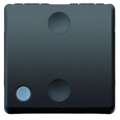 Pulsador 1p na 10a 2m iluminable sy/bk