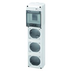 Cuadro q-din5 3 bases 16a ip65