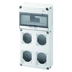 Cuadro q-din10 4 bases 16/32a ip65