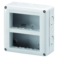 Caja mec. sup. system 8m (2x4) vert.ip40
