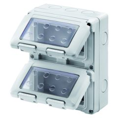 Caja mec. sup. system 8m (2x4) vert.ip55