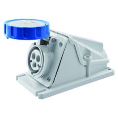 Base fija 90° sup. ip67 2p+t 32a 230v