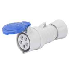 Base móvil recta hp - ip44/ip54 - 3p+t 16a 200-250v 50/60hz - azul - 9h - conexionado de tornillo