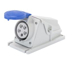 Base fija 90° sup. ip44 2p+t 16a 230v