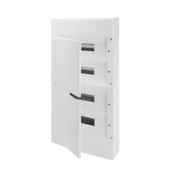 Caja decorativa con paredes lisase - preparado para alojar regletas - puerta ciega - (18x4) 72m ip40