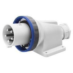 Clavija sup.90º ip67 2p+t 63a 230v