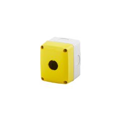 Contenedor para pulsadores mando y señalizadores - 1 módulo - ø 22mm - tapa amarillo - ip66