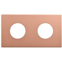 Marco estética mínima para base schuko clean para 2 elementos cobre simon 270