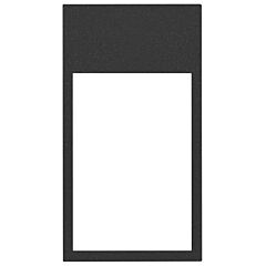 Marco mínimo vertical de 2 elementos negro mate simon 100