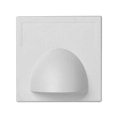 Placa embellecedora para salida de cableado de 1 elemento blanco simon k45