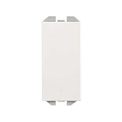 Pulsador neutro 10a 230v~ de tecla estrecha con sistema de embornamiento rápido blanco mate simon 270