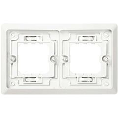 Marco para cajas de empotrar de 2 elementos horizontal blanco simon aqua